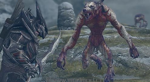 上古卷轴5 不死狼人生物MOD