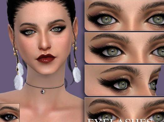 请问谁有免费下载的模拟人生4 S-Club201801妖媚的翘尾鸟式眼睫毛MOD?