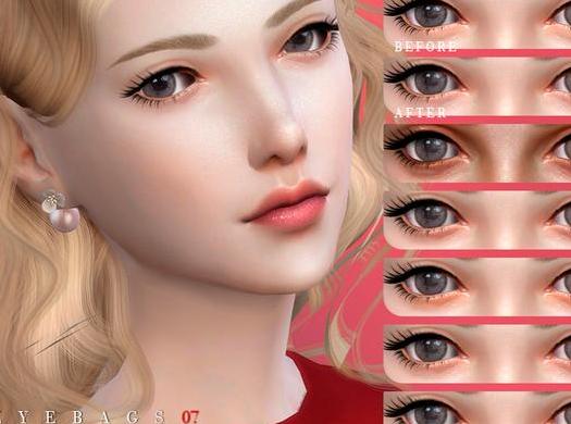 求模拟人生4 Bobur07号女士清新淡雅卧蚕眼妆MOD资源！