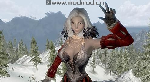 求上古卷轴5 凛冬法师伊芙琳熟女随从MOD网盘！