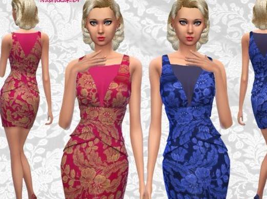 谁能给我模拟人生4 泰国风收腰修身裹臀连衣裙MODmod下载地址吗？