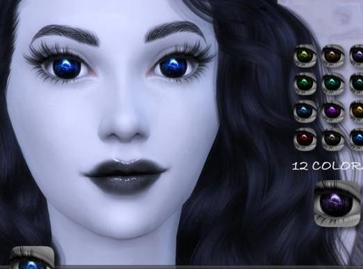 哪里有模拟人生4 v1.31女士星云样式暗色眼睛包MOD百度网盘地址!