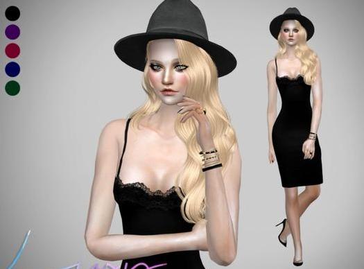 请问谁有免费使用的模拟人生4 v1.31女士长款吊带蕾丝花边睡裙MOD?