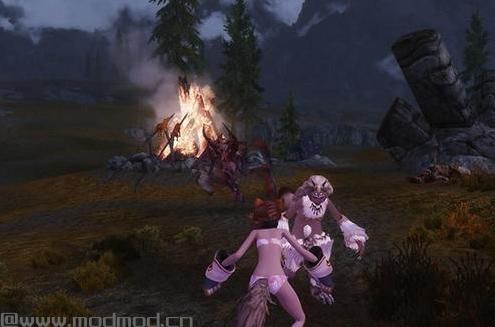 求哪里可以下载上古卷轴5：天际重制版 狼人萝莉美化MOD？