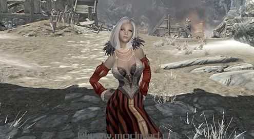 求上古卷轴5 凛冬法师伊芙琳熟女随从MOD网盘！