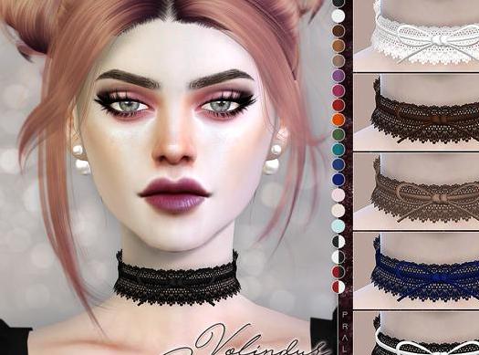 来分享模拟人生4 Volindur女士洛丽塔风布带项环MOD下载资源！