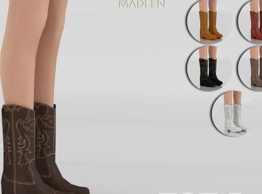 求模拟人生4 v1.31Zora女士牛仔风印花皮靴MOD资源！