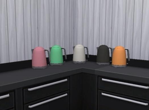 模拟人生4 简单的电水壶家具重新上色MOD