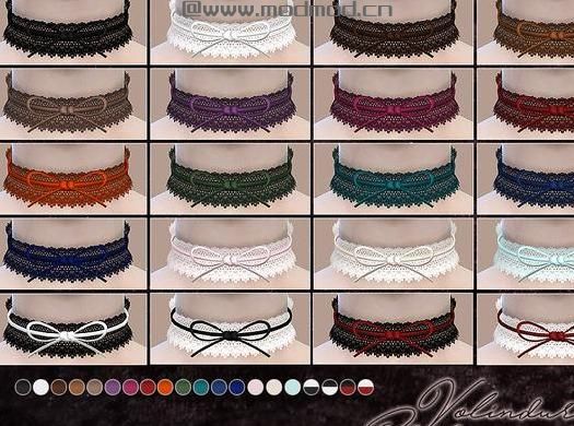 来分享模拟人生4 Volindur女士洛丽塔风布带项环MOD下载资源！