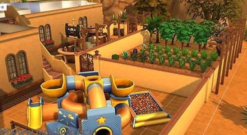 求分享模拟人生4 v1.36楼兰小筑豪华别墅沙景房屋MOD下载地址!