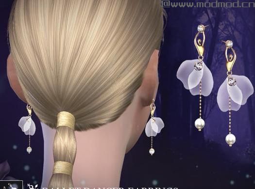 谁能给我模拟人生4 S-Club201801女士小仙女薄片透明耳坠MODmod下载地址吗？