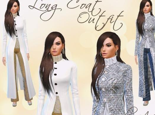 来分享模拟人生4 女士气质高领长风衣套装MOD下载资源！
