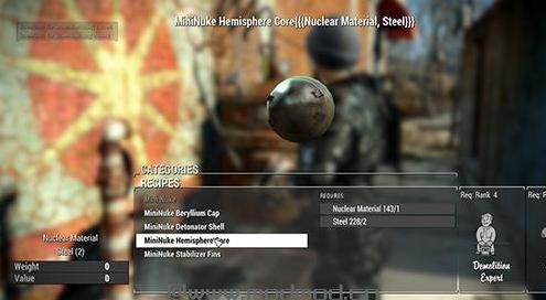 哪里有辐射4 小型迷你核弹武器MOD百度网盘地址!