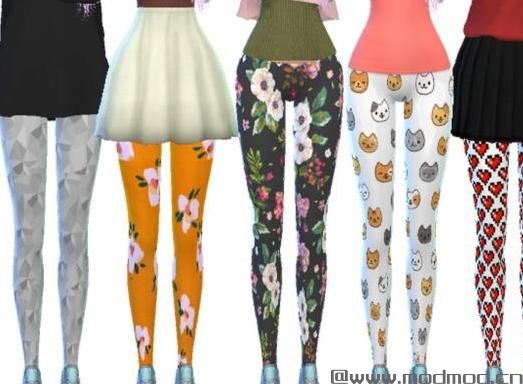 请问谁有免费下载的模拟人生4 女士可爱汤博卡通碎花打底裤MOD V2?