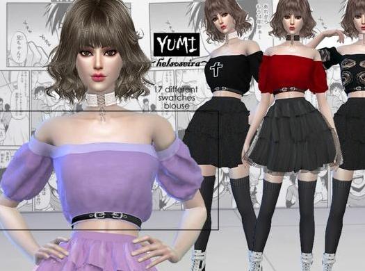 求分享模拟人生4 v1.31YUMI女士洛丽塔短袖高腰抹胸衣MOD下载地址!