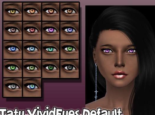 求分享模拟人生4 Vivid漫画风格小瞳孔荧光色眼睛包MOD下载地址!