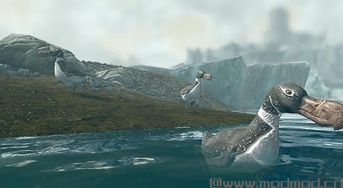 求上古卷轴5 古代潜水鸟生物MOD网盘！