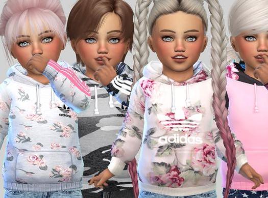请问谁有免费下载的模拟人生4 v1.33童装运动花纹连帽卫衣MOD?