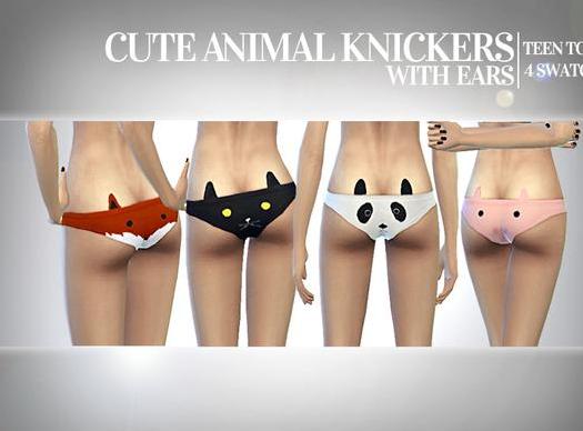 请问谁有免费下载的模拟人生4 v1.31女士萌系小动物三角裤胖次MOD?