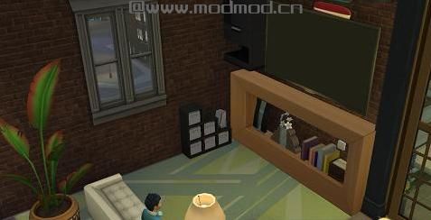 模拟人生4 现代轻奢工业风喷泉景观顶层公寓MOD