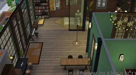 模拟人生4 现代轻奢工业风喷泉景观顶层公寓MOD