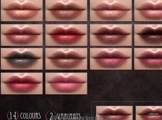 模拟人生4 v1.31Specificity女士特异的哑光唇彩套装MOD