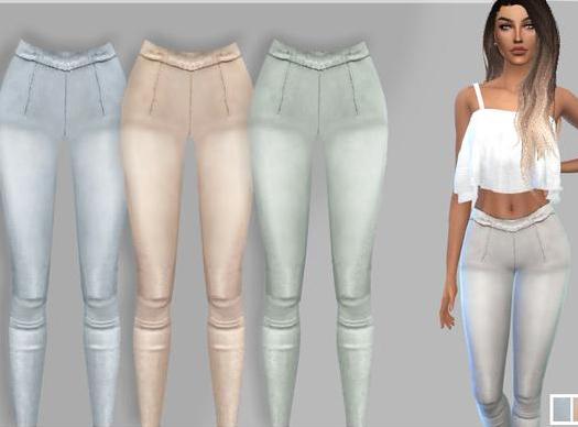 求分享模拟人生4 v1.31女士褶皱休闲紧身裤MOD下载地址!