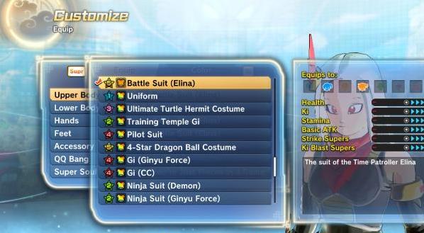 求分享龙珠：超宇宙2 v1.08Elina黑色忍装战斗甲MOD下载地址!