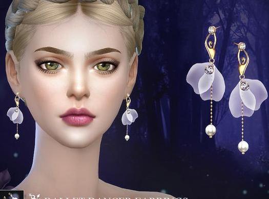 谁能给我模拟人生4 S-Club201801女士小仙女薄片透明耳坠MODmod下载地址吗？