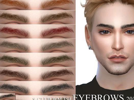 求分享模拟人生4 S-Club201801男士微乱的毛糙浓眉毛MOD下载地址!