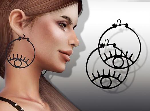 请问谁有免费使用的模拟人生4 Ingrid女士大眼睛大框耳环MOD?