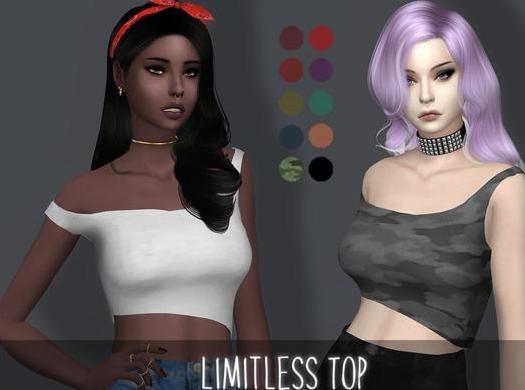 请问谁有免费下载的模拟人生4 女士超弹性高腰抹肩背心MOD?