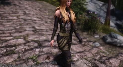 求上古卷轴5：天际重制版 紧身布短裙精灵护甲MOD资源！