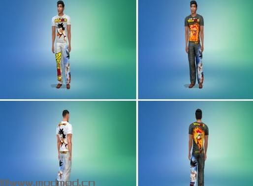 求哪里可以下载模拟人生4 龙珠痛衫套装整合包MOD？