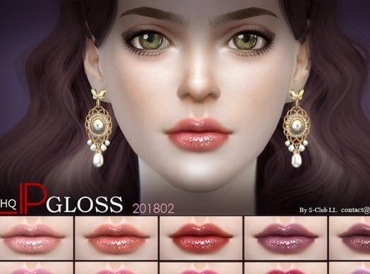 模拟人生4 S-Club201802女神范高光晶莹唇彩包MOD
