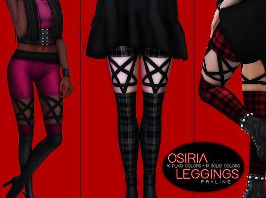 模拟人生4 Osiria女士暗黑五芒星格子打底裤MOD