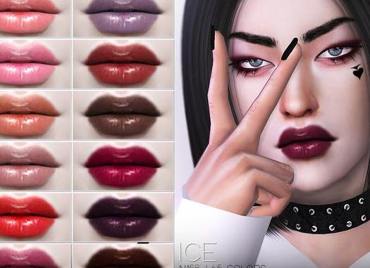 求模拟人生4 N158Ice女士巧克力色高光唇彩包MOD资源！