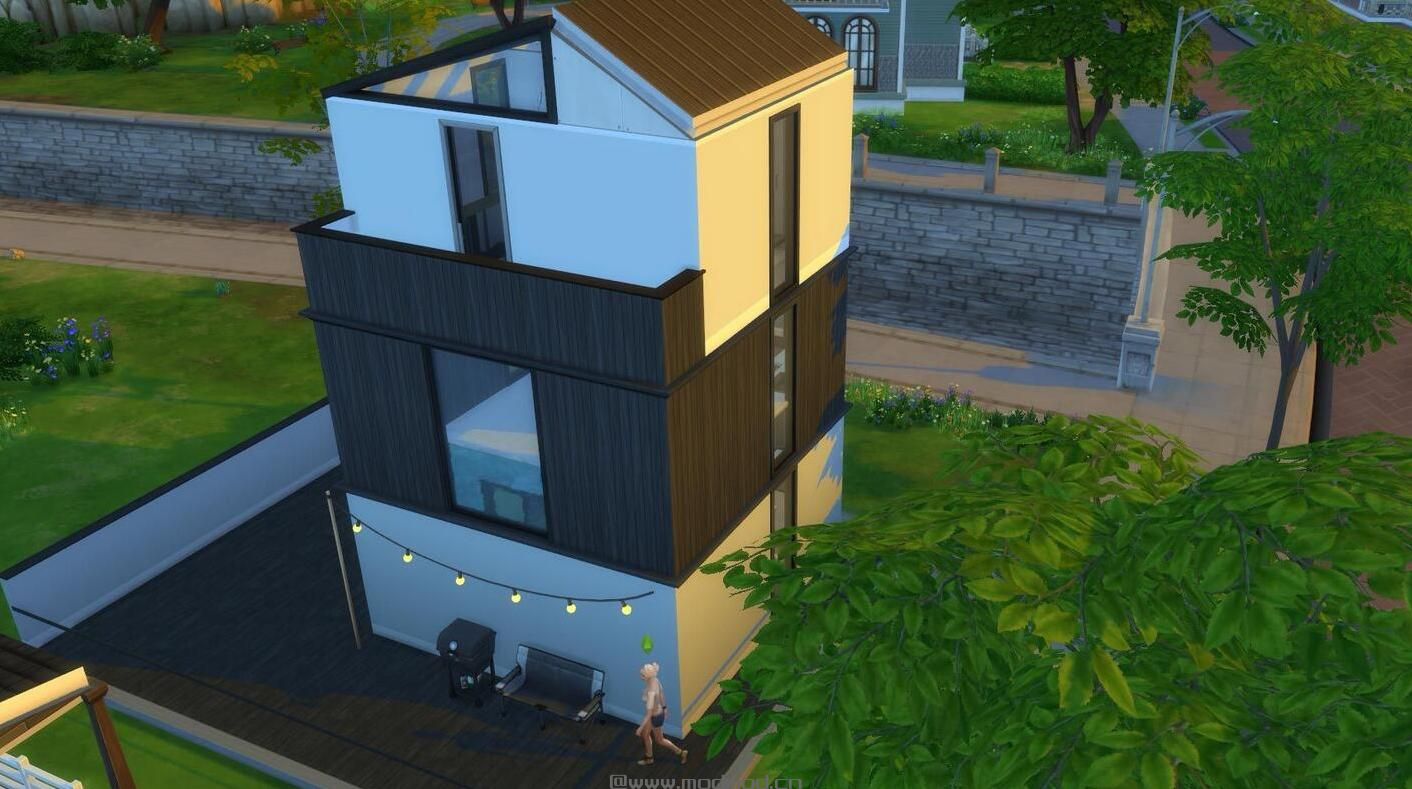 模拟人生4 黑白极简主义单身屋模拟人生4mod