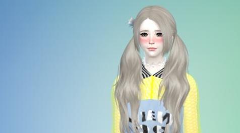 模拟人生4MOD： &hearts;♡&hearts;♡&hearts;♡搁浅的萌物&hearts;♡&hearts;♡&hearts;♡第七弹&hearts;♡俏丽乖巧的娴静少女&hearts;♡丹妮安琪拉