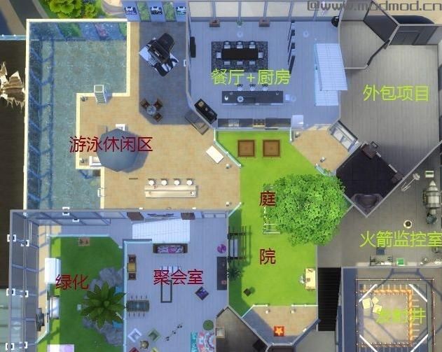模拟人生4MOD： 第四恶魔 住家第三弹 旧时代的礼物：绿洲