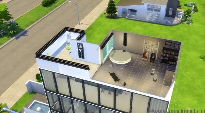 模拟人生4MOD：【新人首发】~咖啡馆~现代风格的动物主题咖啡馆&mdash;&mdash;漂浮森林