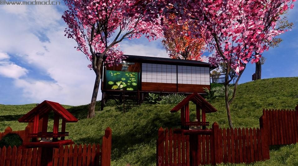辐射4MOD： [汉化]庇护山丘大修 &mdash; 日式神社樱花海洋 SankuchuariV1.1