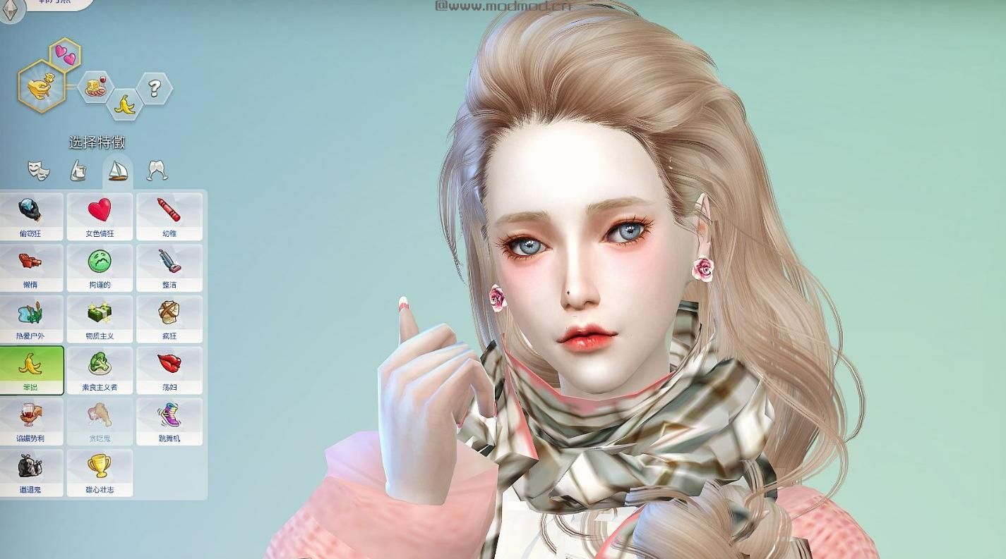 模拟人生4MOD：(￣▽￣)"美不胜收韩月熙与蓝戥心强势登场，百合之恋