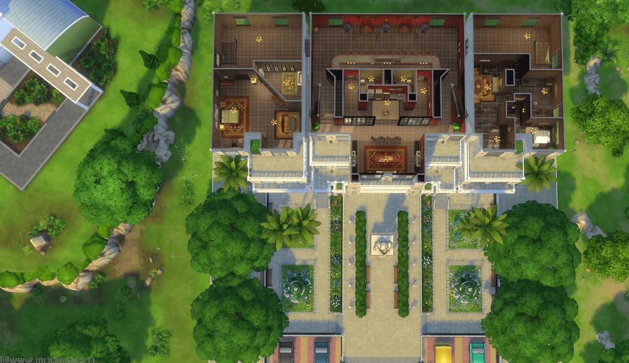 3DM-Sims小组】柳溪50x50别墅，拥有四辆超级豪车【我是说，玩具车0.0】，无mod，带有超级泳池，金碧辉煌音乐