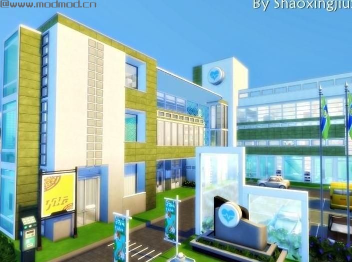 模拟人生4MOD： [转发国外作品] 现代化医院大楼 办公场所