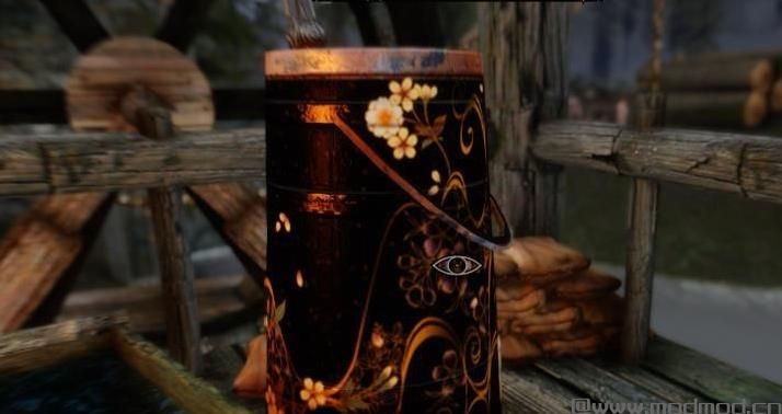 上古卷轴5：天际MOD：【东方臤夏绮丽谭】bug修复&middot;雕花空镂木，青蚨望月愁&mdash;&mdash;东方幻想风的桶、篮子、钱币