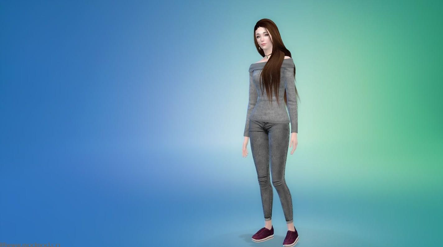模拟人生4MOD：建房子好辛苦，捏个小人来缓解下，韩系风格妹子一枚，欢迎领回家