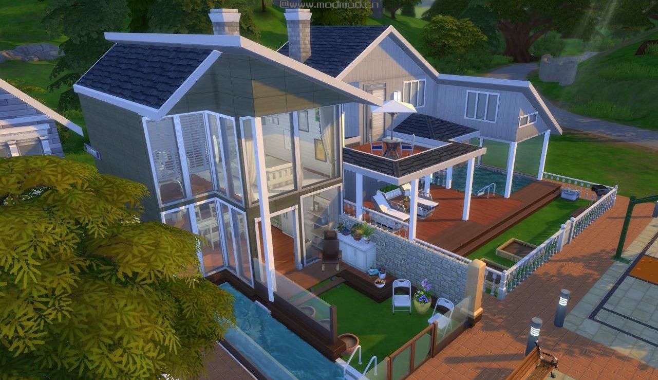 【3DM-Sims小组】不必切图，真正的邻里生活，温馨社区，你值得拥有。毕竟我这个只喜欢捏房子的人都在这个社区玩了好几天