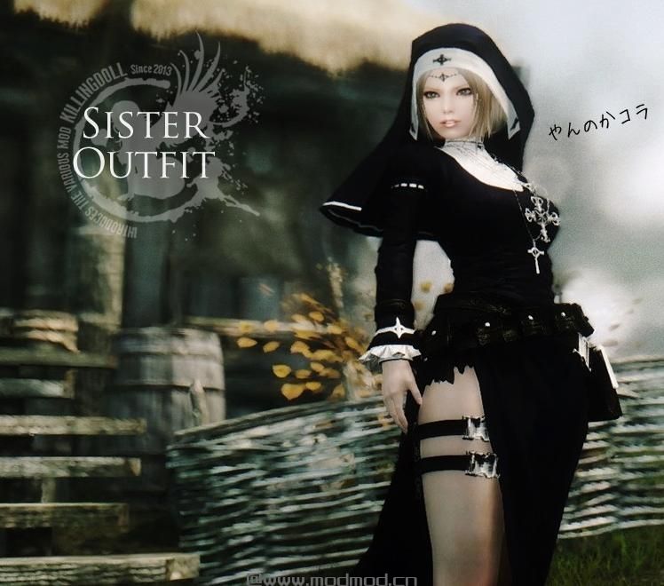 上古卷轴5：天际MOD： Sister Outfit&mdash;&mdash;落英修女装