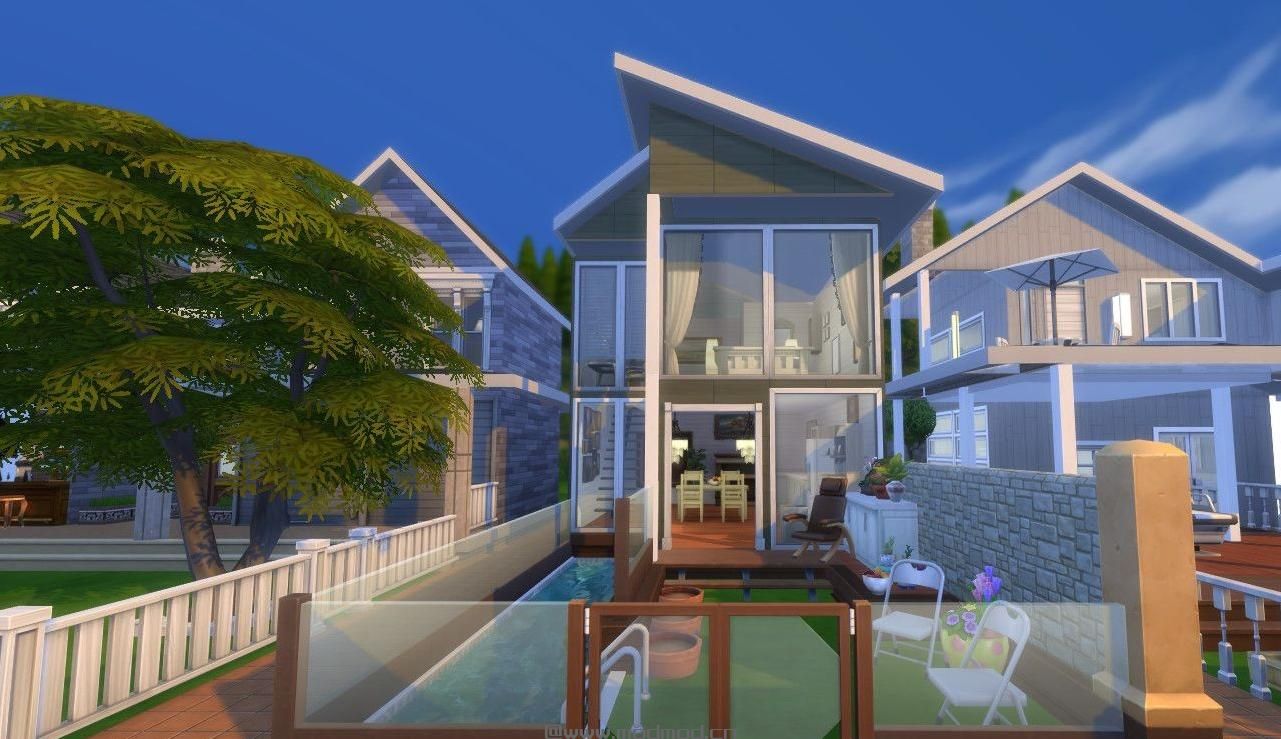 【3DM-Sims小组】不必切图，真正的邻里生活，温馨社区，你值得拥有。毕竟我这个只喜欢捏房子的人都在这个社区玩了好几天